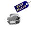 Zipper Slider, Nickel, for 5 mm Plastic Zipper - RT10
