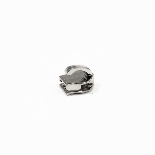 Zipper Slider, Nickel, for 5 mm Plastic Zipper - RT10