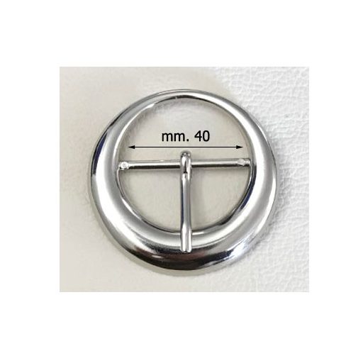 Bold Round Women’s Belt Buckle, 40 mm
