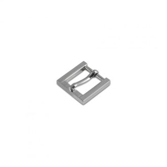 Angular Buckle, Nickel, 15 mm