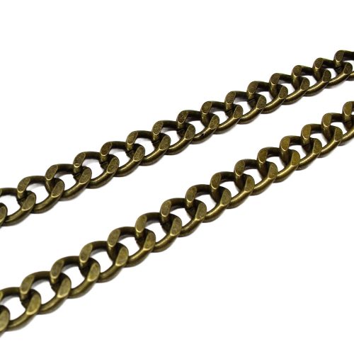 Handbag Chain, Gold, 8 mm x 11 mm