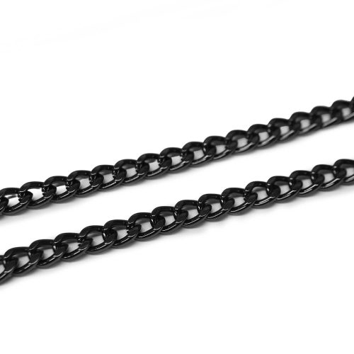 Handbag Chain, Nickel, 6 mm x 8 mm