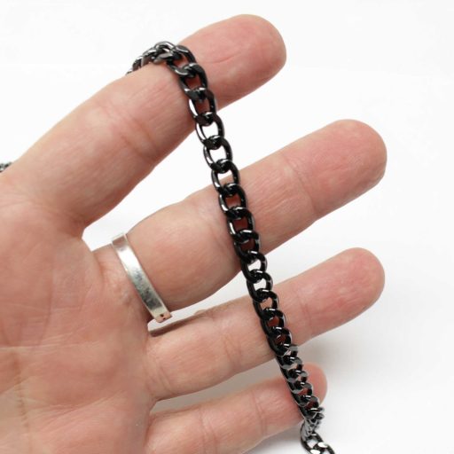 Handbag Chain, Nickel, 6 mm x 8 mm