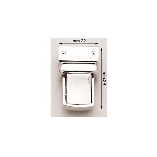 Tuck Lock, Nickel, 38 mm x 23 mm