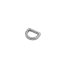D-ring Zinc Alloy, Nickel, 10 mm