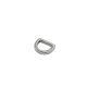D-ring Zinc Alloy, Nickel, 10 mm