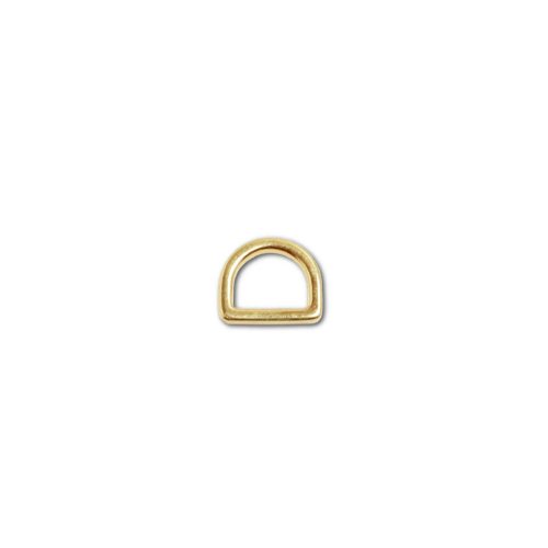 D-ring Zinc Alloy, Gold, 10 mm