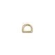 D-ring Zinc Alloy, Gold, 10 mm