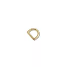 D-ring Zinc Alloy, Gold, 10 mm