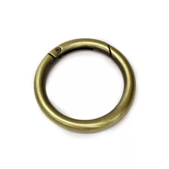 Round Spring Hook, 40 mm, Brass colour