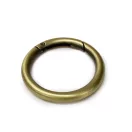 Round Spring Hook, 40 mm, Brass colour