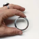 Large Key Ring, Nickel, 35 mm