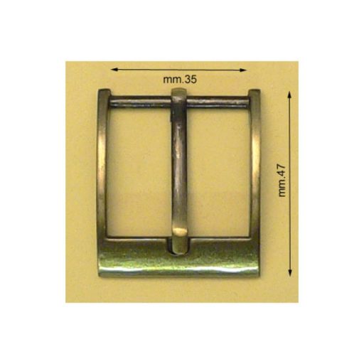 Nickel Belt Buckle, 35 mm