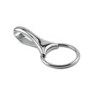 O-shaped carabiner 40mm, Nickel