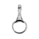 O-shaped carabiner 40mm, Nickel