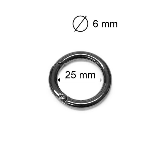 Round Spring Hook, 26 mm, Gold