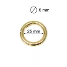 Round Spring Hook, 26 mm, Gold