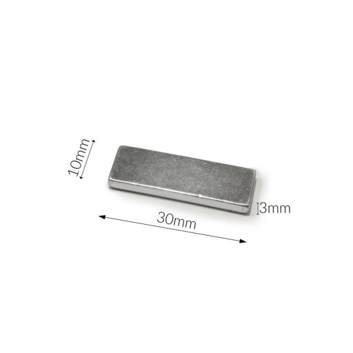 Sew in magnet, Thick, 30 mm x 10 mm x 3 mm