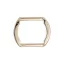 Curved Handle Holder for 20 mm Bag Straps, Gold Coloured
