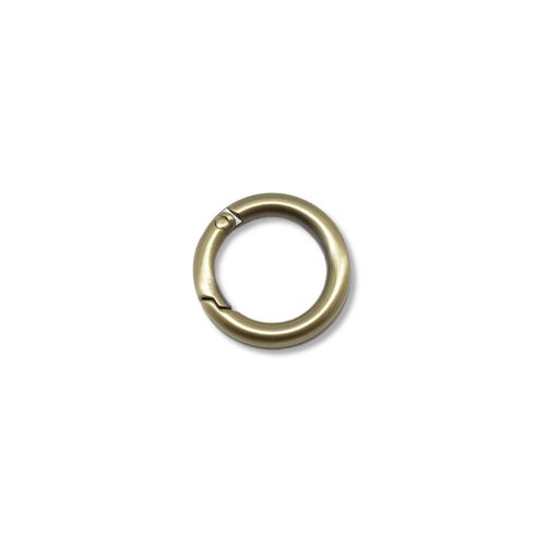 Round Spring Hook, 17 mm, Antique brass colour