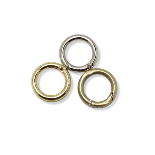 Round Spring Hook, 17 mm, Antique brass colour
