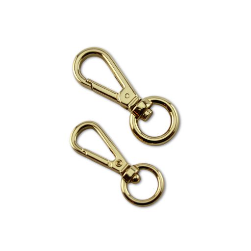 carabiner, Gold, 12 mm 