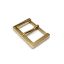 Angular Buckle, 30 mm, gold