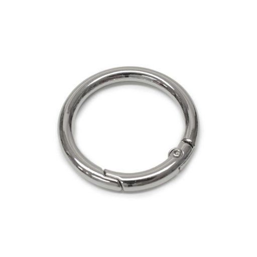 Round Spring Hook, 30 x 5 mm, Nickel