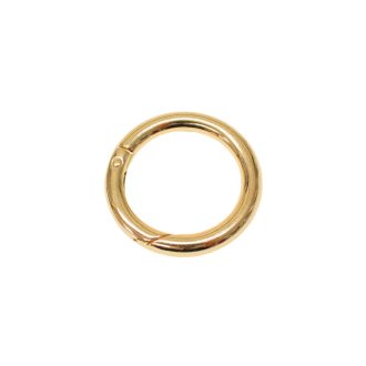 Round Spring Hook, 30 mm, Gold