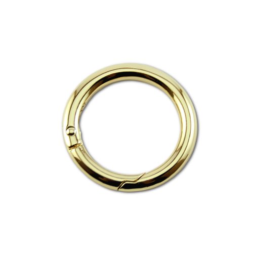 Round Spring Hook, 30 mm, Gold