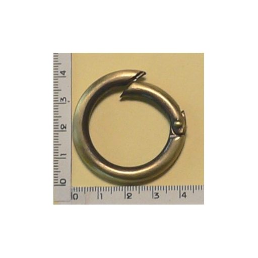 Round Spring Hook, 30 mm, Antique