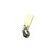 Slider with Flat Pull, Antique, for 5 mm Plastic Zipper - RT10