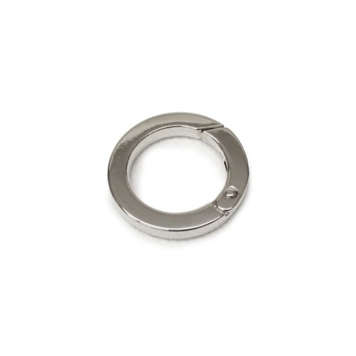 Round Spring Hook Flat, 25 mm, Nickel
