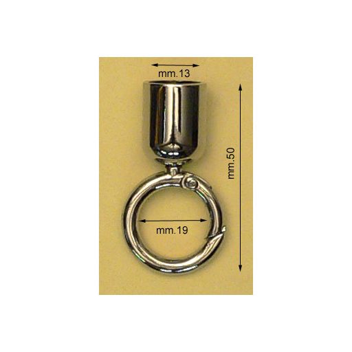 Handbag Strap Holder with Ring Carabiner, Nickel