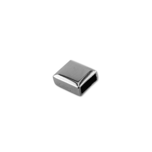 Metal Zipper End, 10 mm, Nickel