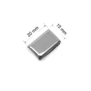 Metal Zipper End, 20 mm, Nickel