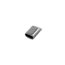 Metal Zipper End, 8 mm, Nickel