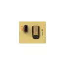 Metal Zipper End, 8 mm, Nickel