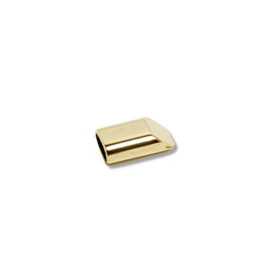 Metal Zipper End, 8 mm, Gold