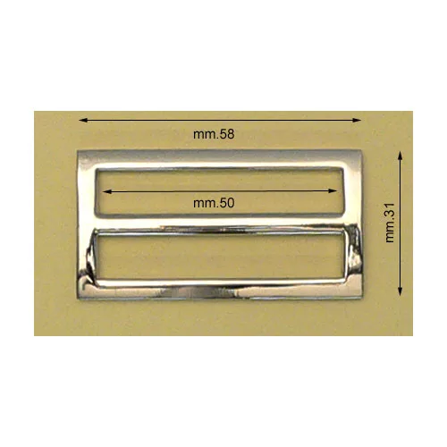 Tri Guide Slide Angular Metal fix Tri-Glide Slide for bags. - Bag hardware w