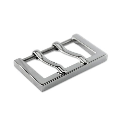 Angular Belt Buckle, 40 mm, Nickel