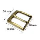 Antique Brass colour Belt Buckle, 40 mm