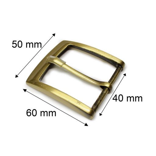 Antique Brass colour Belt Buckle, 40 mm