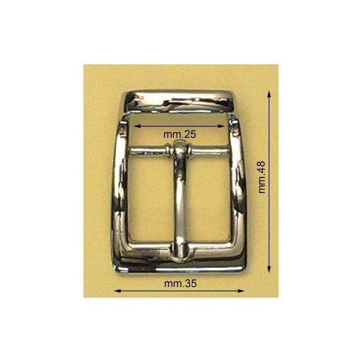 Trapeze Shaped Buckle, Antique, 15 mm