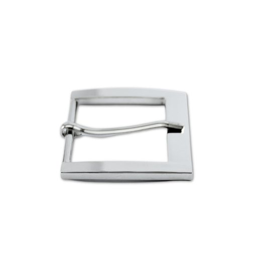 Angular Belt Buckle, Nickel, 40 mm