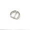 Round Buckle, Nickel, 20 mm
