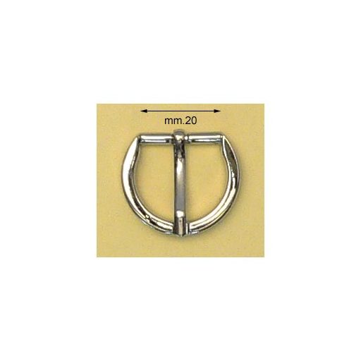 Round Buckle, Gold, 20 mm