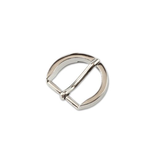 Round Buckle, Nickel, 25 mm