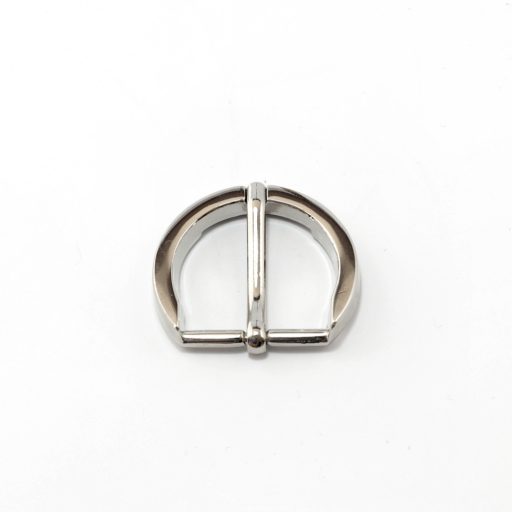 Round Buckle, Nickel, 25 mm