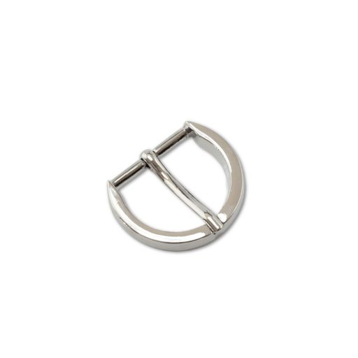 Round Buckle, Nickel, 25 mm